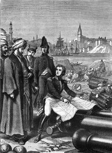 Mariscal Sebastiani de la Porta (1772-1851) como embajador dirigió los trabajos de defensa de Constantinopla contra los ingleses, a quienes obligó a pasar por los Dardanelos (1807). de Unknown artist