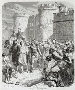 Martirio de San Sinforiano - en “Histoire des papes” de Maurice Lachatre de Unknown artist