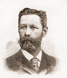Miembros de la Academia Francesa en 1895: retrato de Eugene-Melchior de Vogue (1848-1910), escritor francés.