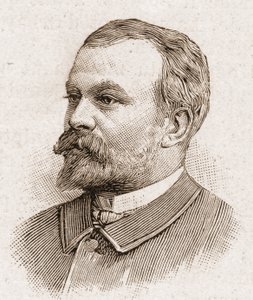 Miembros de la Academia Francesa en 1895: retrato de Jules Lemaitre (1853-1914), dramaturgo, crítico dramático, ensayista, historiador literario y narrador francés. de Unknown artist