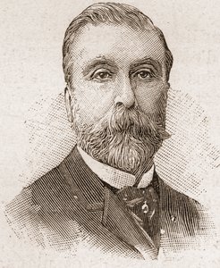 Miembros de la Academia Francesa en 1895: retrato de Ludovic Halevy (1834-1908), dramaturgo, libretista y novelista francés. de Unknown artist