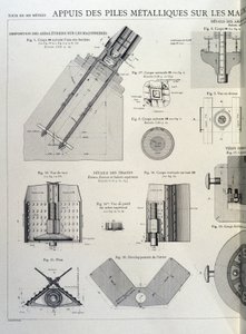 Pilas metálicas de la Torre Eiffel - diseño industrial de Unknown artist