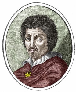 Michelangelo Merisi dit il Caravaggio o Caravaggio (1569 - 1609), grabado siglo XVII de Unknown artist