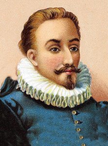 Miguel de Cervantes Saavedra 1547-1616 - Retrato de Miguel de Cervantes (1547-1616), poeta y dramaturgo español