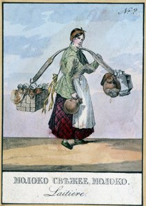 Vendedor de leche en Rusia, Bibl. de Artes Decorativas.