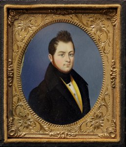 Retrato en miniatura de Camillo Benso, Conde de Cavour de Unknown artist