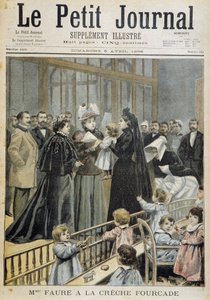 Mme Faure en el vivero Fourcade - en “Le Petit Journal” del 05/04/1896