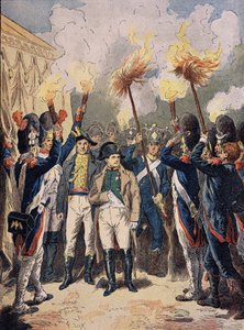Napoleón y su ejército, en diciembre de 1805, la víspera de Austerlitz de Unknown artist
