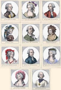 Asunto del Collar - Los personajes principales involucrados en el Asunto del 