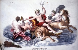 Neptuno - grabado de Unknown artist