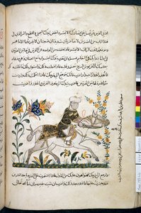 Nihāyat al-suʾl wa-al-umnīyah fī taʾlīm al-furūsīyah, Add MS 18866, f.122v, c.1371 de Unknown artist
