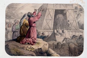 El Arca de Noé - La salida del Arca de Noé - Biblia de Unknown artist