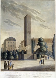 Obelisco frente al castillo de Weimar