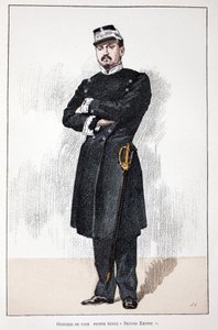 Oficial de Paz, Pequeño Vestido del Segundo Imperio (1852-1870). Ilustración de “Histoire du corps des gardiens de la paix” de Unknown artist