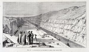 Apertura de la Trinchera del Canal de Agua Dulce del Canal de Suez de Unknown artist