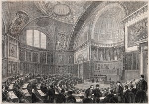 Apertura de la sesión del Senado y admisión del General Charles Cousin Montauban (1796-1878), Vizconde de la Gueronniere y de Forcade, 2 de diciembre de Unknown artist