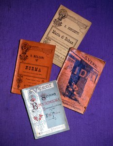 Libretos de ópera (Giuseppe Verdi, Vincenzo Bellini, Gaetano Donizetti)