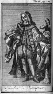Órdenes de Caballería. Caballero del Redentor o de la preciosa sangre de Jesús en el Ducado de Mantua en el siglo XVII. En Historia de órdenes militares o caballeros, de las milicias seguras y rutinarias de ambos sexos, que se han establecido hasta ahora