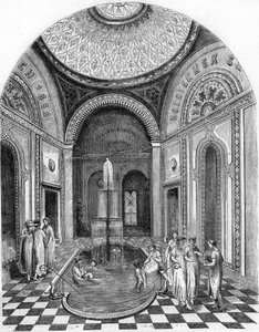 Baños orientales en Bude, Hungría: la Sala de la Rosa. de Unknown artist