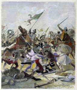 Otón I (912-973) sorprendido por los rebeldes en Roma - en “Historia de los papas” de Maurice Lachatre de Unknown artist