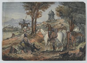 Piquete avanzado, Maynes Horse, Central India Horse de Unknown artist