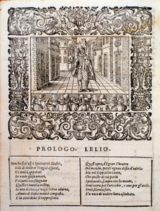 Página de la comedia madrigal Amfiparnaso de Orazio Vecchi de Unknown artist