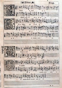 Página del Liber octo missarum (1541) de Unknown artist