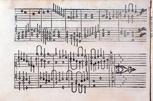 Página de "Tablatura; Libro 1" de Gerolamo Cavazzoni de Unknown artist