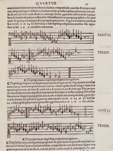 Página tomada de Practica Musicae de Franchino Gaffurio de Unknown artist