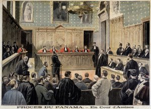 Caso de Panamá: el Tribunal de lo Penal - en "Le Petit Journal" del 02/01/1898 de Unknown artist