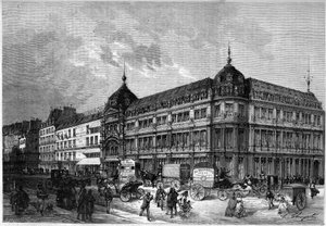 París 1872: nuevas tiendas, Au bon marché de Unknown artist
