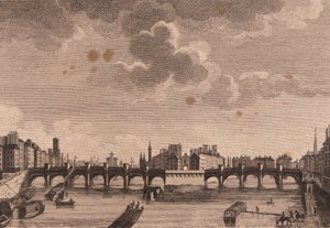 París, Pont Neuf y la Île de la Cité en el Sena de Unknown artist