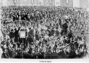 Bolsa de París en 1870 de Unknown artist