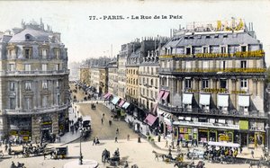 París: la rue de la Paix - Postal, finales del siglo XIX de Unknown artist