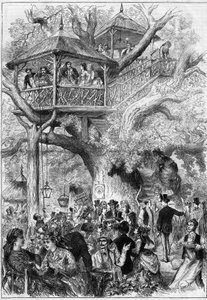 Fiesta en el Parque de Sceaux en 1873 de Unknown artist