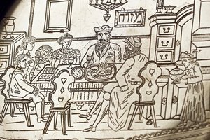 Plato de Seder de Pascua, siglo XIX de Unknown