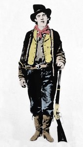 Pat Garrett (1850-1908), James Brent y John William Poe (1850-1923), sheriffs del condado de Lincoln, c1880-1882 (1954)