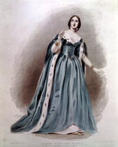 Pauline Viardot-García (1821-1910), cantante francesa, en el papel de Desdémona en Otello de Gioacchino Rossini de Unknown artist