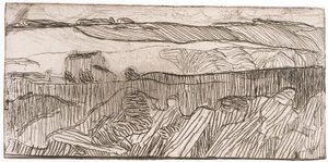 Paysage Rayé (Paisaje rayado) (aguafuerte) de Unknown artist
