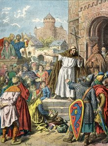 Pedro el Ermitaño predica la Cruzada de Unknown Artist