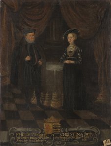Felipe I, Landgrave de Hesse (1504-1567) y Cristina de Sajonia (1505-1549), Landgravina de Hesse de Unknown artist