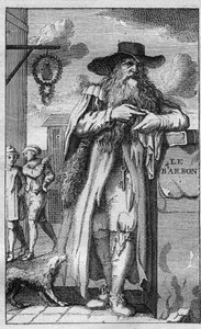 Pierre de Montmaur (1576 -1650) erudito, poeta francés de expresión latina - grabado de Unknown artist