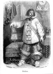 Porthos - en "Los Tres Mosqueteros" de Alexandre Dumas Padre de Unknown artist