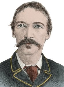 Retrato de Robert Louis Stevenson (1850-1894) - Escritor británico de Unknown artist