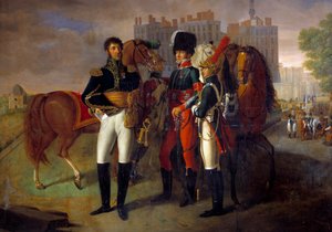Retrato de cuerpo entero de La Ronciere, comandante de la escuela de caballería de Saint Germain