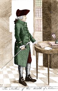 Retrato de Adam Smith (1723 - 1790), filósofo y economista escocés de Unknown artist