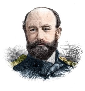 Retrato del Almirante Sir George Strong Nares (1831-1915) Oficial de la Marina Real y Explorador Ártico de Unknown artist