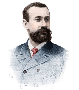 Retrato de Alberto I Grimaldi (Albert Honoré Charles) (1848-1922), Príncipe de Mónaco (1889-1922) en "El Mundo Ilustre", 21 de septiembre.