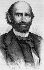 Retrato de Alexandre Glais-Bizoin (1800 - 1877). Grabado de finales del siglo XIX en “Histoire de France” de H. Martin de Unknown artist