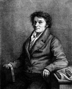 Retrato de Alois (o Aloys) Senefelder (1771-1834), autor teatral checo, inventor de la litografía. de Unknown artist